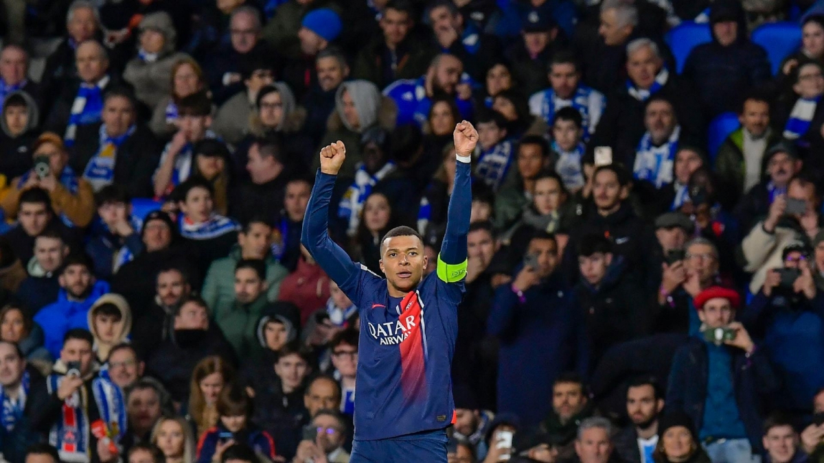 Kylian Mbappe led Paris St Germain to a 2-1 win over Real Sociedad as they reached the quarter-finals of the Champions League Alvaro Barrientos AP Kylian Mbappe led Paris St Germain to a 2-1 win over Real Sociedad as they reached the quarter-finals of the Champions League Alvaro Barrientos AP