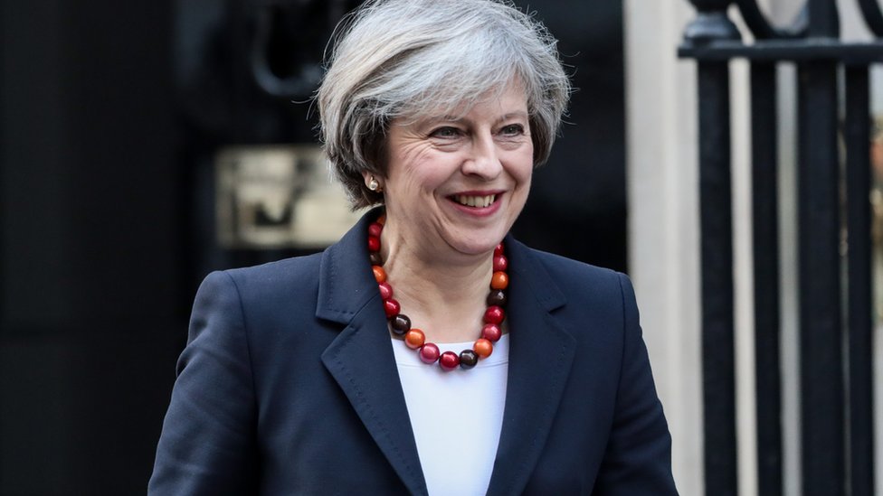 ব্রিটিশ প্রধানমন্ত্রী টেরেসা মে