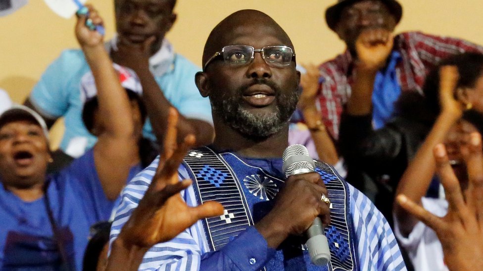 জর্জ ইউয়া, লাইবেরিয়ার নতুন প্রেসিডেন্ট