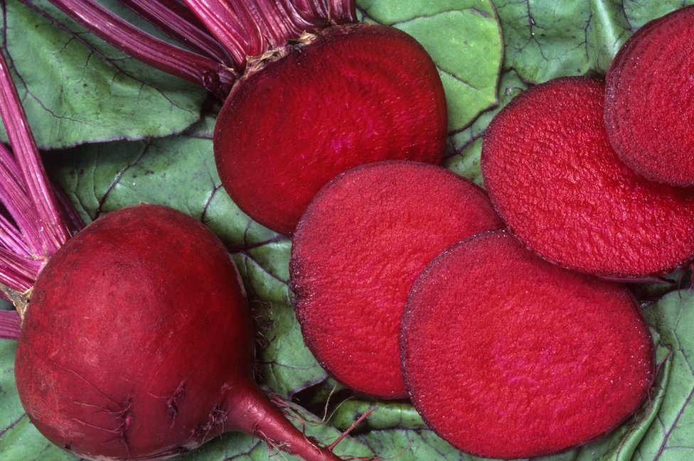 Sliced red beets Sliced red beets