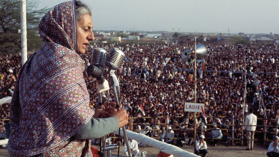 ভারতের একমাত্র মহিলা প্রধানমন্ত্রী ইন্দিরা গান্ধী।