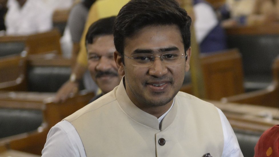 বিজেপি এমপি তেজস্বী সূরিয়া বিজেপি এমপি তেজস্বী সূরিয়া