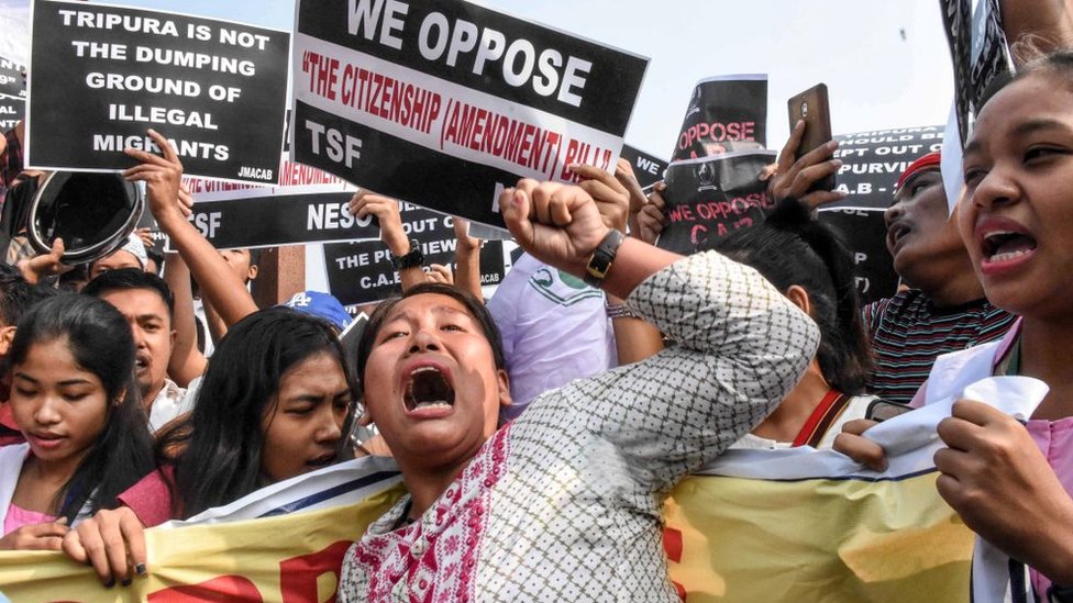 নাগরিকত্ব বিলের বিরুদ্ধে প্রতিবাদ। আগরতলায় নাগরিকত্ব বিলের বিরুদ্ধে প্রতিবাদ। আগরতলায়