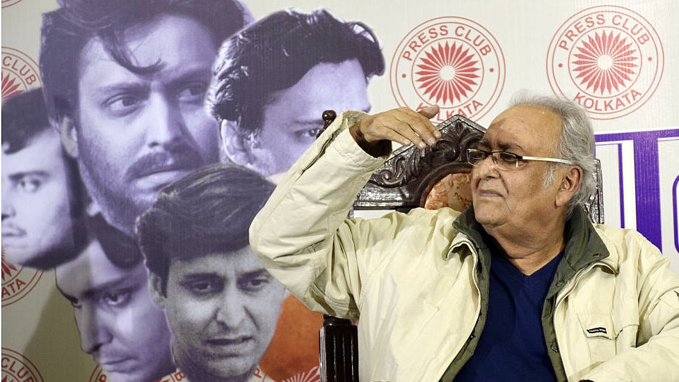 কলকাতার প্রেস ক্লাবে ভারতীয় সিনেমার ভবিষ্যত নিয়ে আলাপচারিতায় সৌমিত্র চট্টোপাধ্যায় - ২০১৭