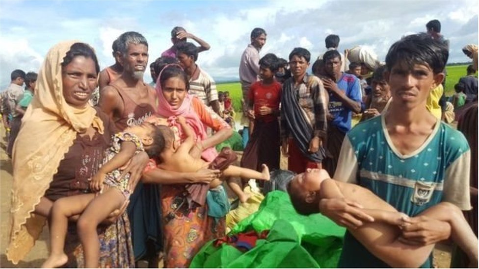 মিয়ানমার থেকে পালিয়ে লাখ-লাখ রোহিঙ্গা বাংলাদেশে আশ্রয় নিয়েছে মিয়ানমার থেকে পালিয়ে লাখ-লাখ রোহিঙ্গা বাংলাদেশে আশ্রয় নিয়েছে