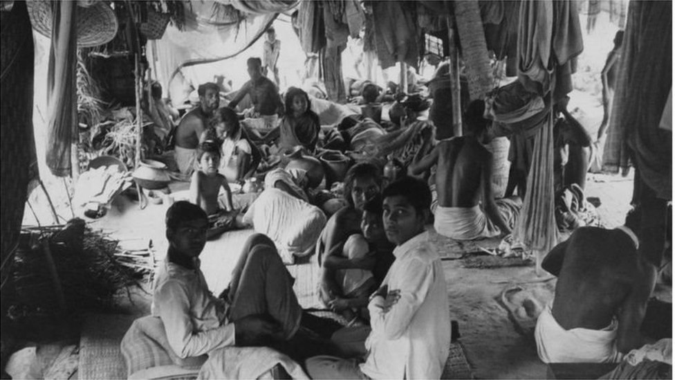 কলকাতায় একটি শরণার্থী ক্যাম্প