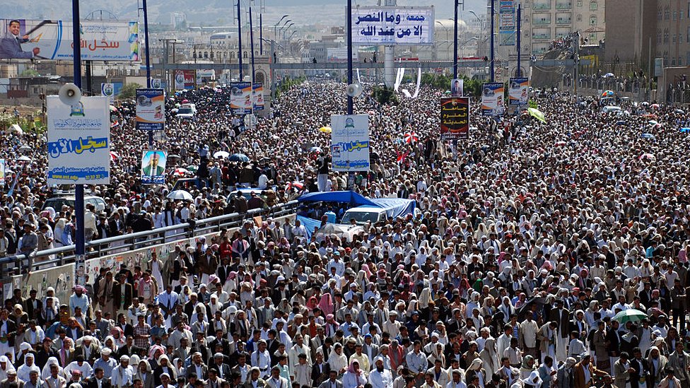 ইয়েমেনে ২০১১ সালের জানুয়ারিতে শুরু হয়েছিল পরিবর্তনের দাবিতে তরুণদের বিক্ষোভ।