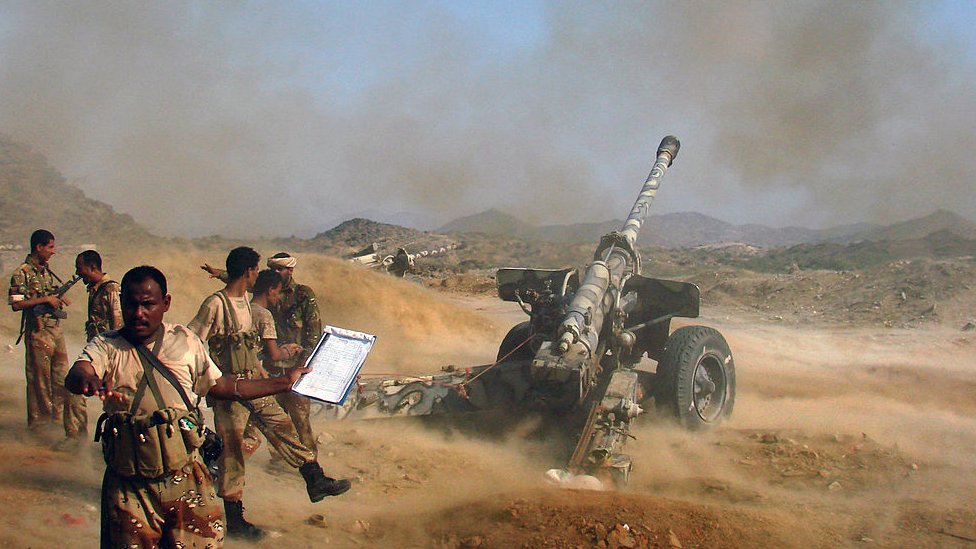 হুতি বিদ্রোহীদের বিরুদ্ধে যুদ্ধরত ইয়েমেনের সরকারি বাহিনী