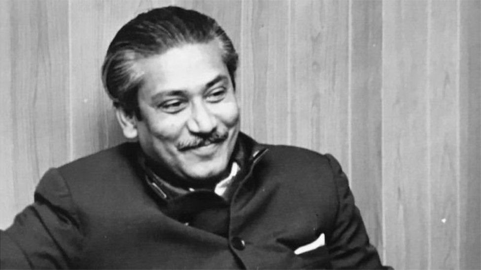 শেখ মুজিবুর রহমান। স্বাধীনতার পর ১৯৭২ সালে বিবিসি বাংলাকে সাক্ষাৎকার দেবার সময় তোলা ছবি। শেখ মুজিবুর রহমান। স্বাধীনতার পর ১৯৭২ সালে বিবিসি বাংলাকে সাক্ষাৎকার দেবার সময় তোলা ছবি।