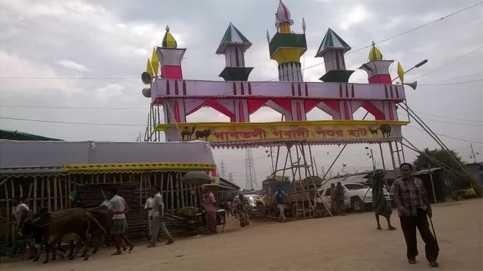 দরজায় কড়া নাড়ছে কোরবানি ঈদ, গবাদি পশুর হাট এখন জমে ওঠার অপেক্ষায়। দরজায় কড়া নাড়ছে কোরবানি ঈদ, গবাদি পশুর হাট এখন জমে ওঠার অপেক্ষায়।