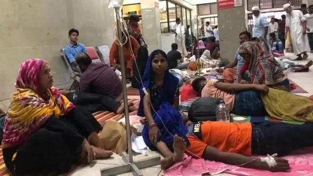 ২০১৯ সালে ঢাকার একটি হাসপাতালে ডেঙ্গুর রোগীদের ভিড় ২০১৯ সালে ঢাকার একটি হাসপাতালে ডেঙ্গুর রোগীদের ভিড়