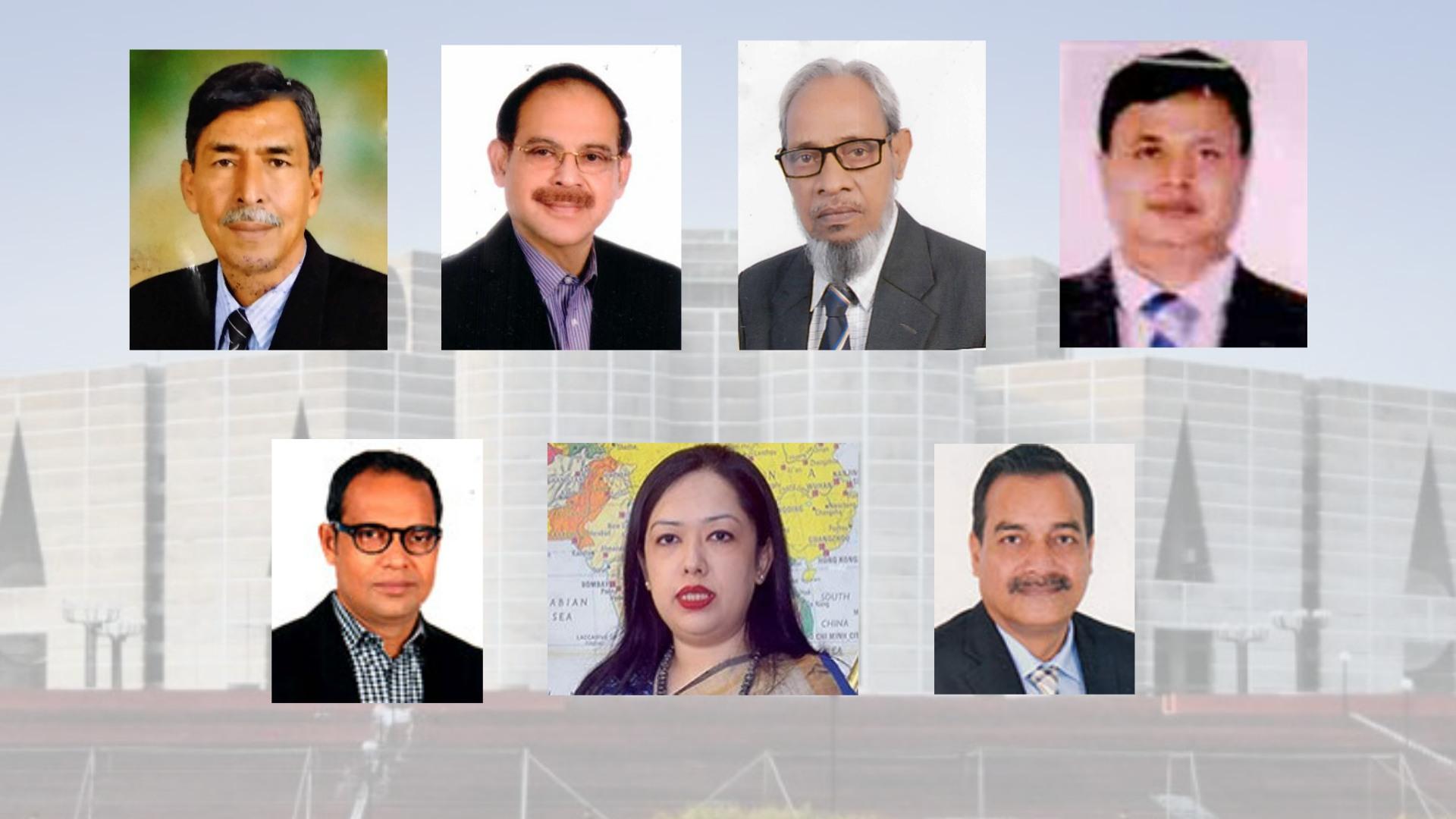 বাংলাদেশের জাতীয় সংসদ থেকে পদত্যাগ করেছেন বিএনপির সাতজন সদস্য