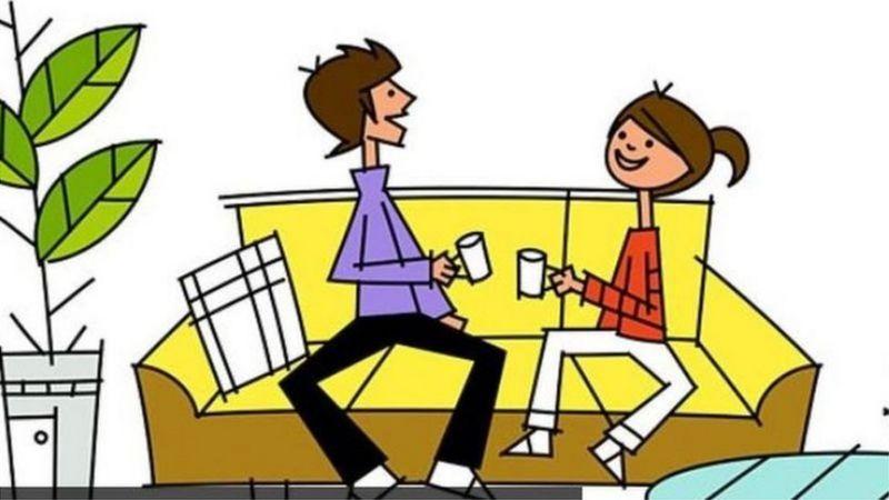 কার্টুনে যুগল জীবন