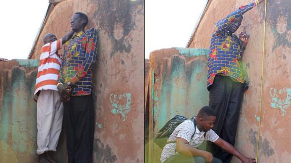 সুলেমানা আবদুল সামেদের উচ্চতা মাপা হচ্ছে