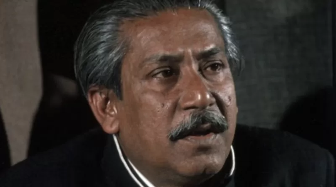 বাংলাদেশের প্রতিষ্ঠাতা রাষ্ট্রপতি শেখ মুজিবুর রহমান।
