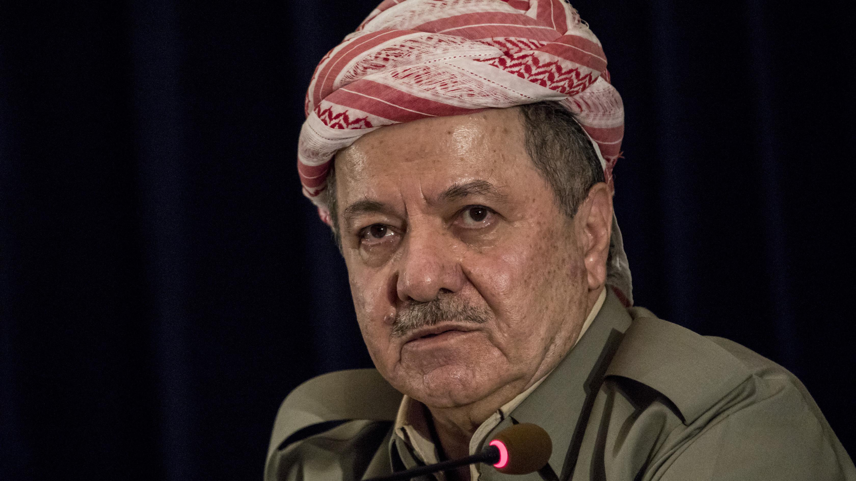 ইরাকি কুর্দিস্তানের সাবেক প্রেসিডেন্ট মাসুদ বারজানি